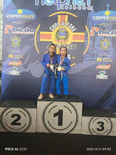 Atleta Alegrense Rebecca Mota Melo conquista o 1º lugar na Copa Alegre de Jiu-Jitsu