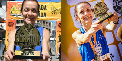 Atleta de Alegre, Mônica Keller conquista o 1º lugar geral na Corrida Hortiverdi