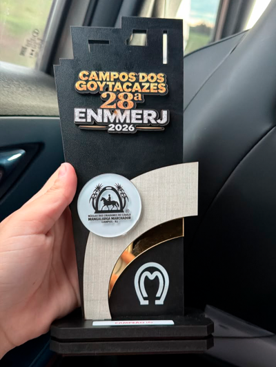 Égua Bia ESF, de Presidente Kennedy, conquista dois títulos de campeã em exposição no Rio de Janeiro
