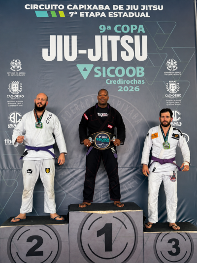 Elias Junior conquista o título Absoluto Faixa Roxa na Copa Sicoob de Jiu-Jitsu