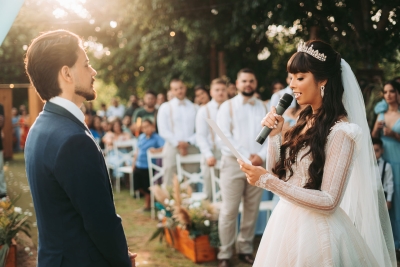 Veja como foi o enlace de Luana Carvalho e Christian Vialli