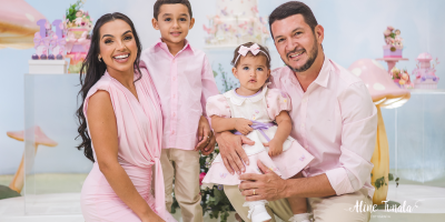 Luísa celebra 1 aninho em um lindo Jardim Encantado
