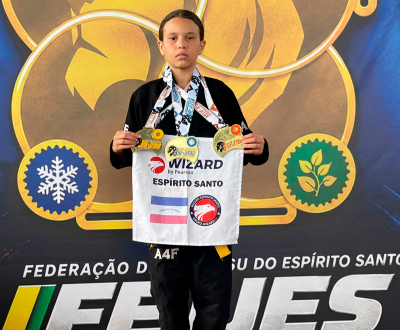 Mirella Evangelista conquista título estadual de jiu-jítsu e cinturão do GP Kids no Espírito Santo