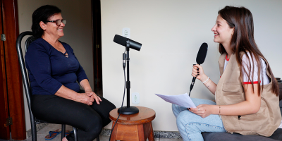 Podcast feito por jovens de Vargem Alta retratam histórias de avós