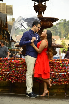 Samara & João Felipe: romance no ar no pré-wedding em Gramado.