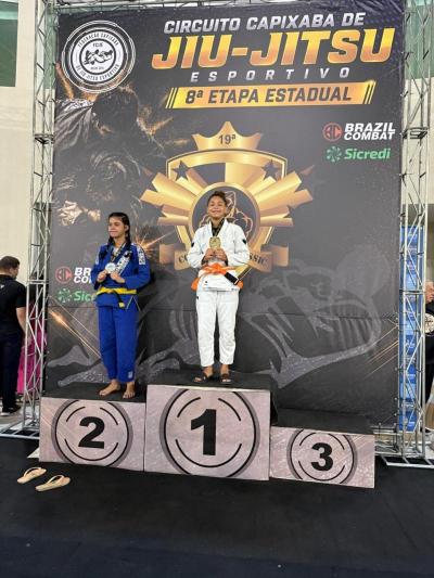 Sofia Rangel Laurente conquista três pódios na 8ª Etapa Estadual de Jiu-Jítsu